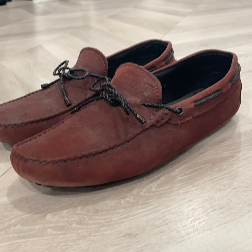 Tod’s Burgundy Loafers Size 8
